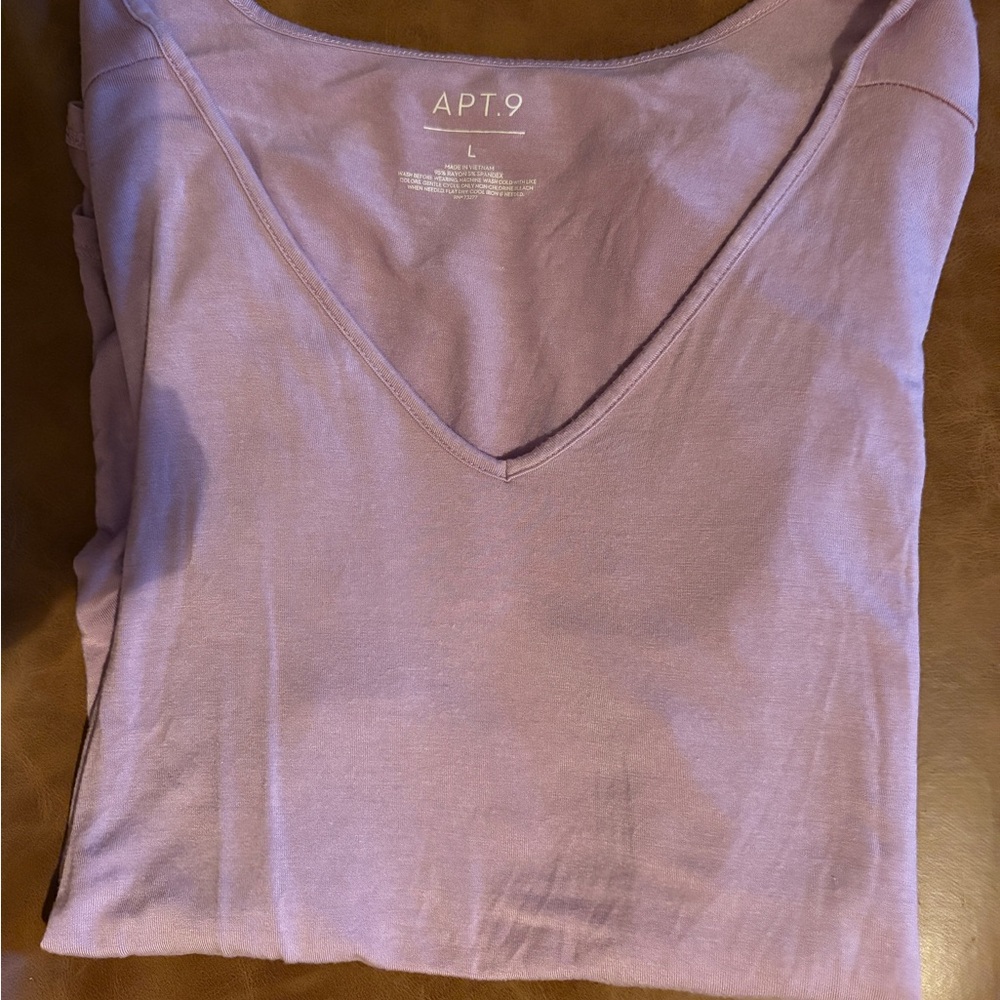 Apt. 9 Women's Lavender Long Sleeve Top